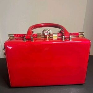 Red Designer Handbag